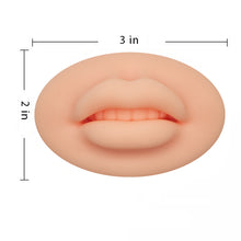 Realistic Soft Silicone Lips for Permanent Makeup Practice Light Nude Color