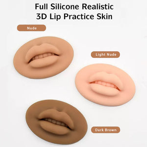 Realistic Soft Silicone Lips for Permanent Makeup Practice Nude Color