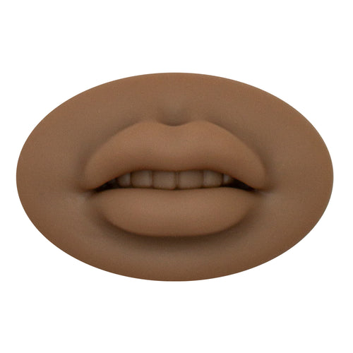 Realistic Soft Silicone Lips for Permanent Makeup Practice Dark Brown Color