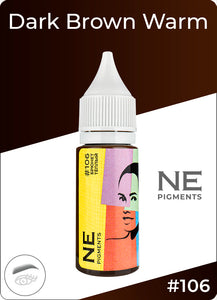 NE Eyebrows pigment #106 - Dark Brown Warm